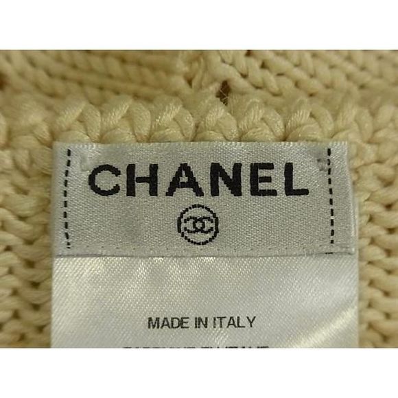 Chanel Silk And Cotton Knit Dress Clothing Size 38 Women's Ivory Fl4109 - Picture 4 of 8